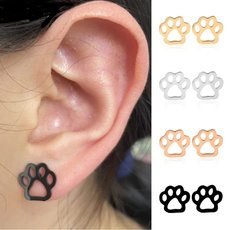 cute, stainless steel earrings, Stud Earring, Stainless Steel
