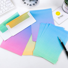 rainbow, writingpaper, paperenvelope, School