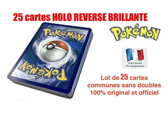 Sans Doubles NEUVES FRANCAISES ! Reverse Lot de 20 Cartes Pokemon Brillantes