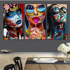 art, Home Decor, Portrait, Abstract Oil Painting