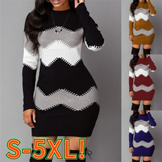Mini, Women Sweater, Long Sleeve, plus size dress