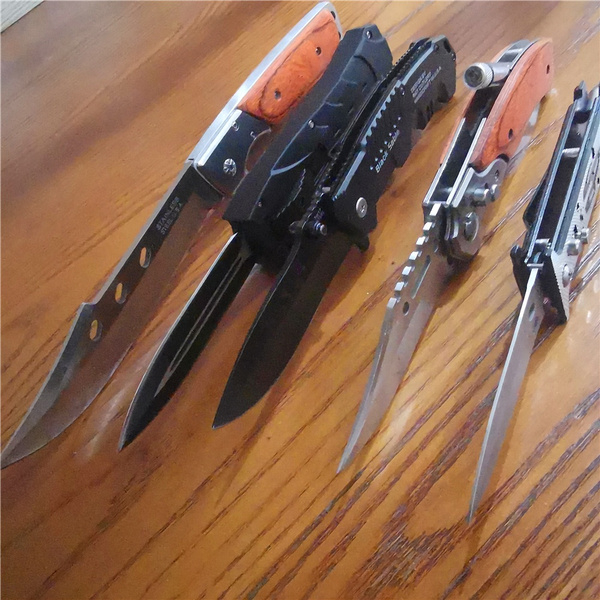 Spring Knife Automatic Switchblade Knives by Bill DeShivs Stiletto