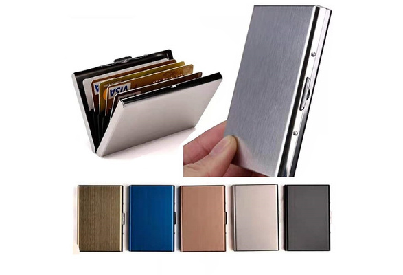 metal credit card sleeve Ekster Aluminum Cardholder Space Grey