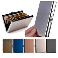 case, Steel, slim, businesscardcase