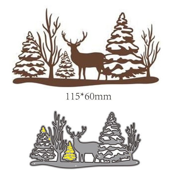 Reindeer Antler Metal Cutting Dies Christmas Metal Craft Die