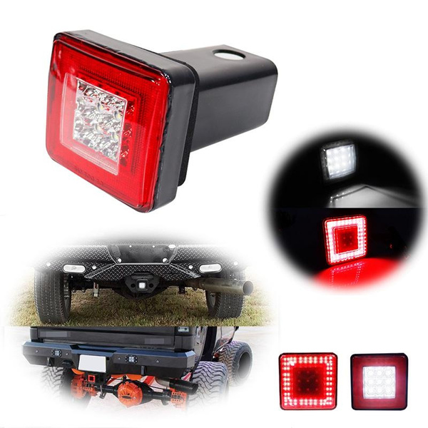 LED Run/Brake/Reverse Towing Hitch Cover Light For Class III 2