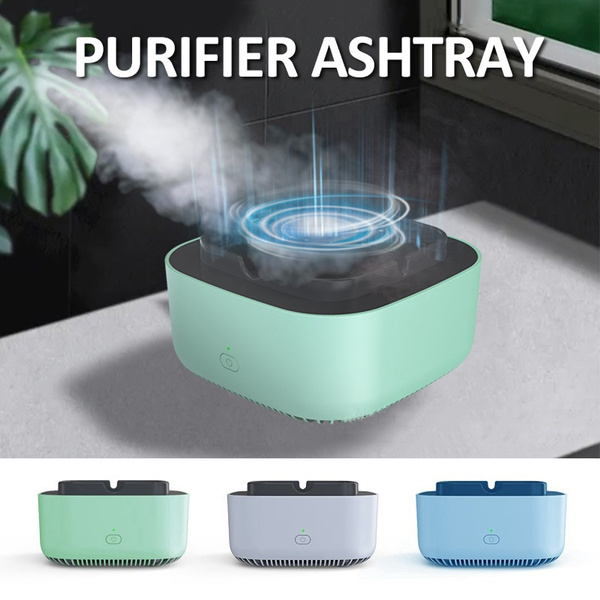 Air Purifier Intelligent Ashtray Smokeless Ash Tray for Workplace Cars  Outdoor