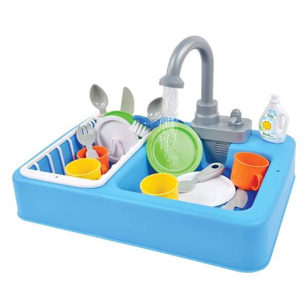Sunny Days Entertainment Kitchen Sink Play Set with Running Water 20