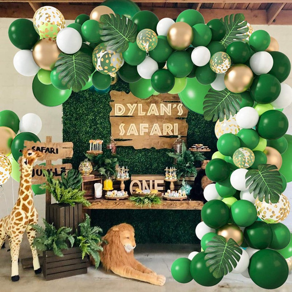 73pcs Green Balloon Garland Kit Confetti Balons Latex Balloons Arch Kit ...