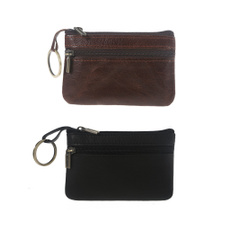 vintagemenszipperpurse, pocketwallet, Wallet, leather