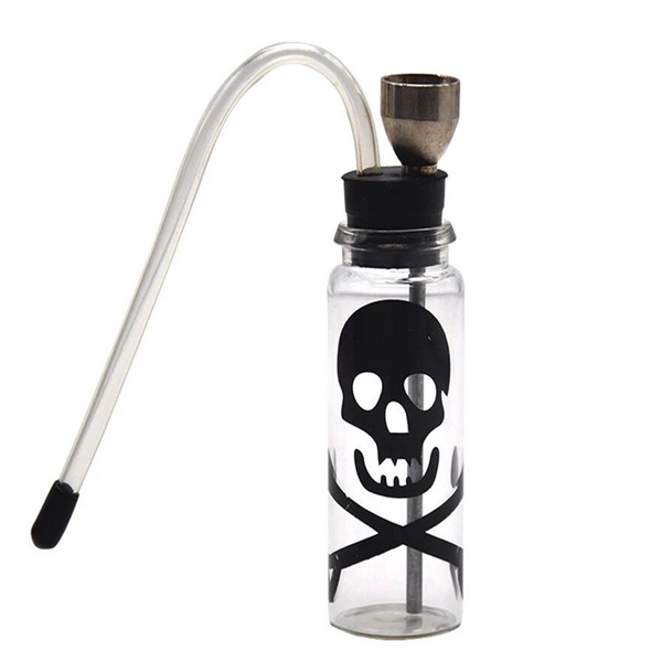 Glass Popular Bottle Water Pipe Bongs Portable Mini Hookah Shisha