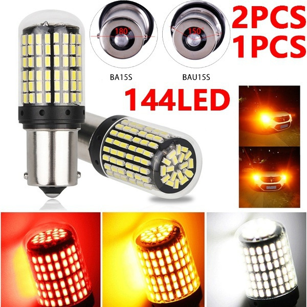 1/2PCS T20 7440 W21W LED Bulbs 3014 144smd Led CanBus No Error