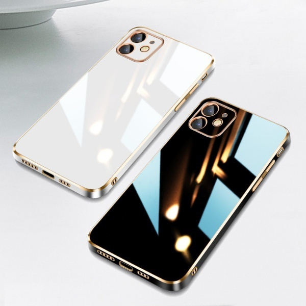 Luxus Bling Golden Square Case For iPhone 13 12 11 Pro MAX XS MAX
