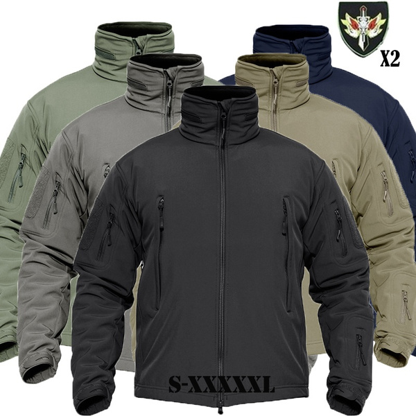 Men V4 Military Soft Shell Tactical Jacket Outdoor Sports Camping Hiking  Fishing Hunting Army SWAT Training Waterproof Windbreaker Outerwear Coat  Clothing S-5XL