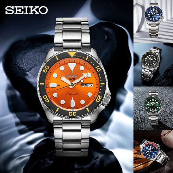 Seiko 5 Sports Srpd63 Japanese Luxury Watch Stainless Steel Automatic Date Men S Quartz Watch Wish