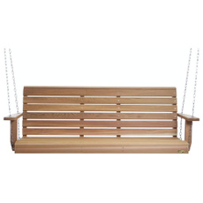 Natural, unfinished, bench, Red