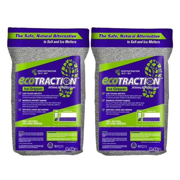 Ecotraction ecoTraction ET9RB Snow/Ice Traction Natural Mineral Granules, 20 Pounds ...