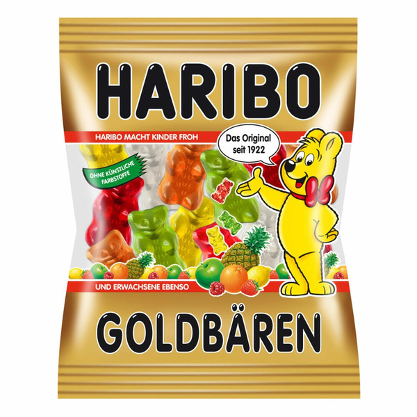 Haribo Goldbären Mini, Gummibärchen, Weingummi, Fruchtgummi, Im Beutel ...