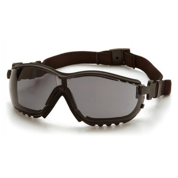 Black Safety Goggles with Perforated Gray Anti-Fog Lens, Box of 12 | Wish