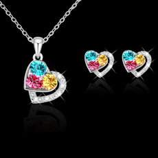 Heart, DIAMOND, christmasgiftjewelry, Chain