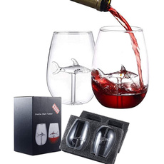 Shark, champagnegiftset, wine, wine glass