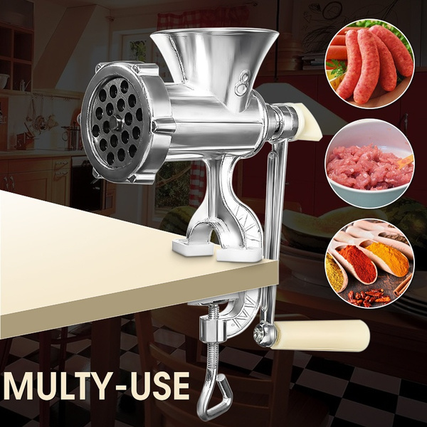 Aluminium Alloy Multiuse Mincer Hand Meat Grinder Kitchen Gadget For Meat Sausage Filler Noodle
