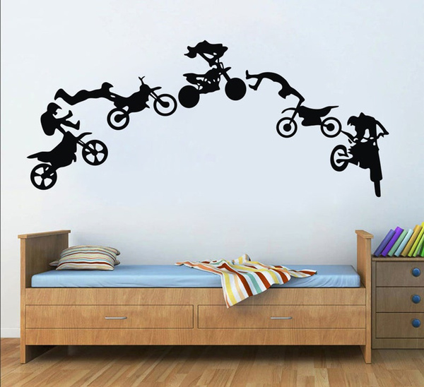 Bicycle Wall Decal Motocross Freestyle Dirt Bike Sticker Bedroom Sport Dirt Bike Motorcycle Kids Boys Teenager Room Decor | Wish Bicycle Wall Decal Motocross Freestyle Dirt Bike Sticker Bedroom Sport Dirt Bike Motorcycle Kids Boys Teenager Room Decor | Wish