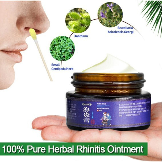 Supplements For Rhinitis 20g Herbal Nasal Sinusitis Cream Effectively Relieve Rhinitis ...