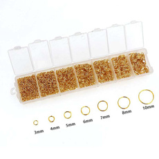 Box, 8MM, jumpringconnector, goldplated