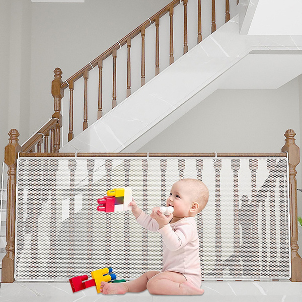 Banister Guard White Mesh Baby Safety Stairs Thicken Rail Net Child