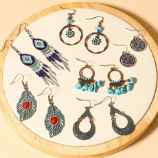 ethnicearring, Antique, Tassels, Jewelry
