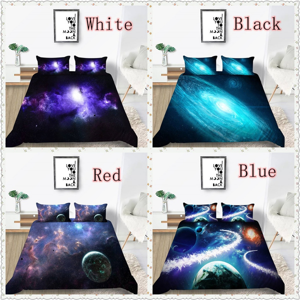3D Mysterious Boundless Galaxy Sky Bedding，Starry Night Bedding Sets