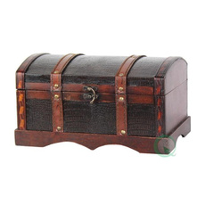 leather, Wooden, Storage, Home Decor
