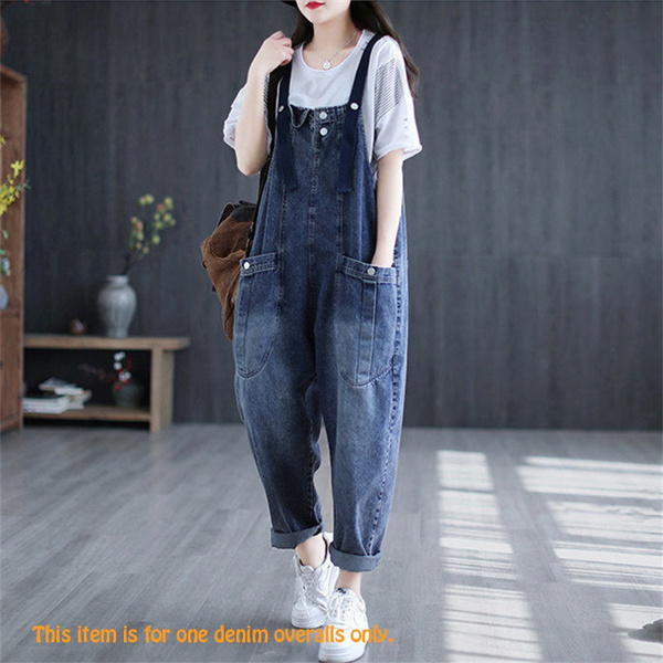 Stylish Womens Dungaree Linen Jumpsuit Womens With Strap, Long Harem Pants  And Trousers From Lp2228, $8.43 | DHgate.Com