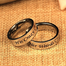 Steel, Couple Rings, menssilverring, wedding ring