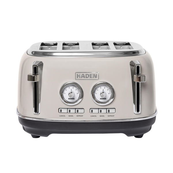 Haden Dorset 4 Slice Wide Slot Stainless Steel Toaster Putty And Haden dorset 4 slice wide slot stainless steel toaster putty and
