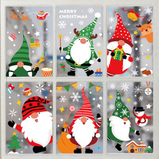 elk, Christmas, Glass, Stickers