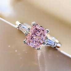 pink, DIAMOND, wedding ring, Gifts