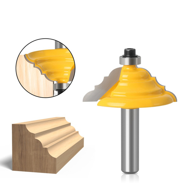 1/2PC Table Edge Router Bit French Baroque 8MM Shank Line knife