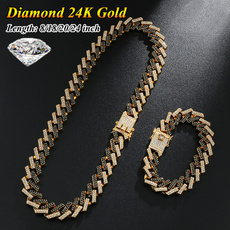 24kgold, Chain Necklace, hip hop jewelry, Jewelry
