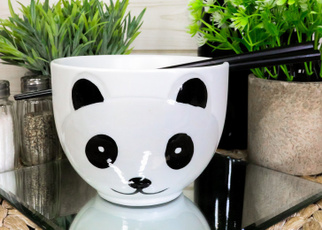 nameplatesidbowl, Ceramic, Bears, namebowlsidjapanese