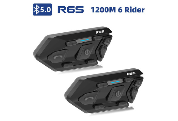 WAYXIN R6S Bluetooth Motorcycle Intercom Helmet Headset 6 Riders