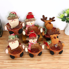 snowman, elk, Christmas, Gifts