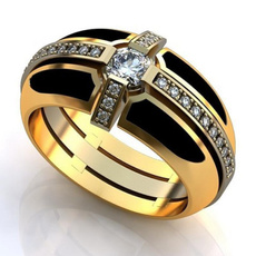 goldplated, ringsformen, Fashion, Jewelry