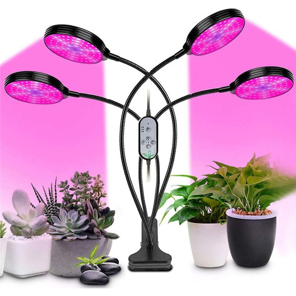 US LED Plant Grow Light Hydroponic Flower Growing Lamp Full Spectrum Indoor Clip 