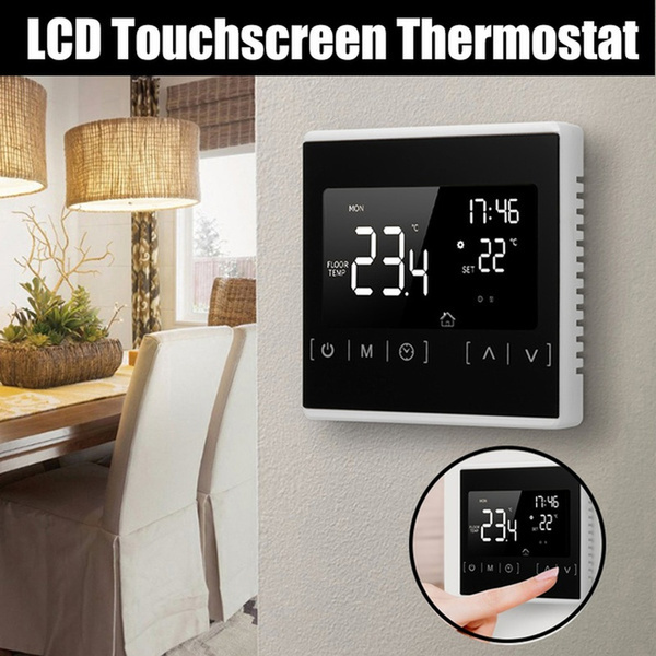 Smart LCD Touchscreen Thermostat for Home Programmable Electric Floor