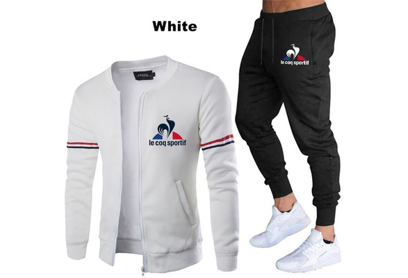 New Popular Mens Tracksuit le coq sportif Printed Long Sleeve Casual Sports Wear Men Jackets Pants Set Wish