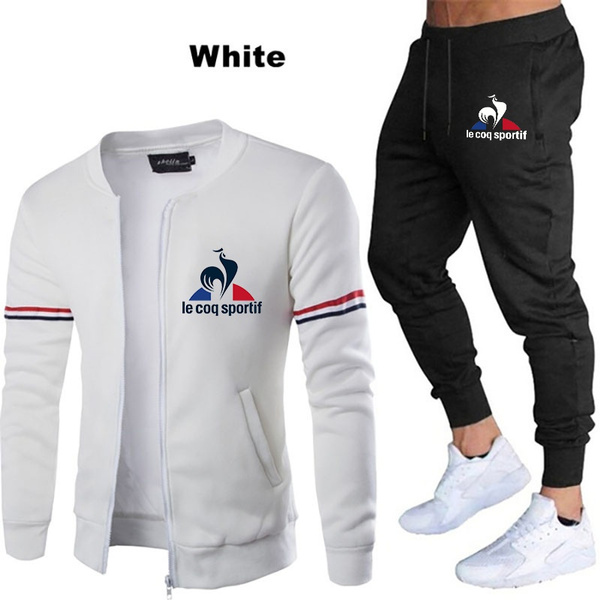 New Popular Mens Tracksuit le coq sportif Printed Long Sleeve Casual Sports Wear Men Jackets Pants Set Wish