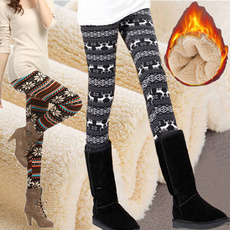 Fleece, Warm Leggings, skinny pants, Winter