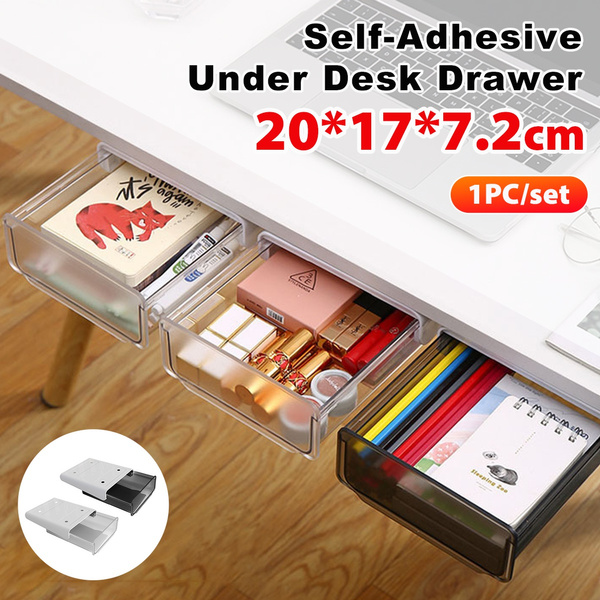 SelfAdhesive Under Desk Drawer Slideout, Add a Drawer Under Desk